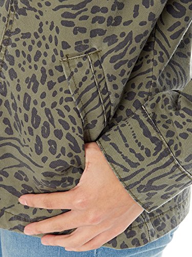 Volcom Pretty Wild - Blusón Chaqueta para Mujer, Mujer, B1511750, Army Green Combo, S (Talla del Fabricante: S)
