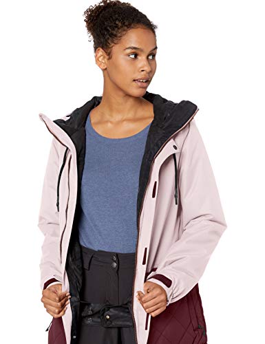 Volcom Snowboard Chaqueta winrose Ins, otoño/Invierno, Mujer, Color Rose Wood, tamaño Small