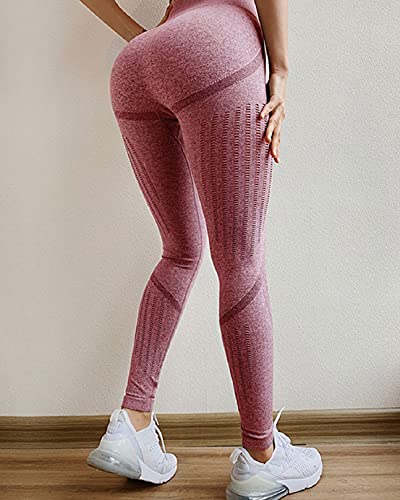 Voqeen Gym Legging Fitness para Mujer Mallas Yoga Mujer Pantalon Yoga Huecos Ropa Deportiva Mujer