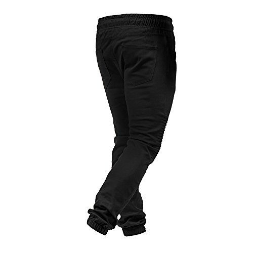 VPASS Pantalones para Hombre,Cintura Ajustable por Cordón y Bolsillos Pantalones Moda Pop Casuales Chándal de Hombres Jogging Pants Trend Largo Pantalones