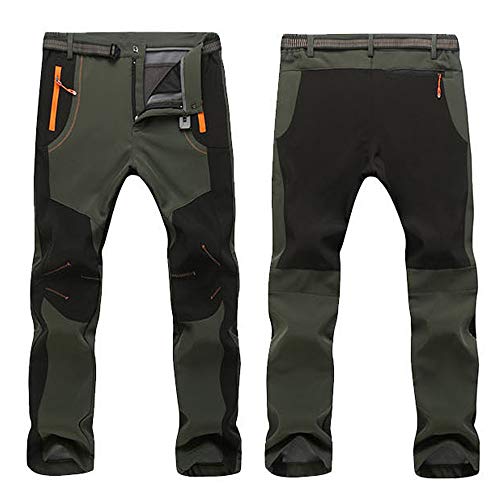 VPASS Pantalones para Hombre,Pantalones de Trekking Softshell Pantalones Impermeables Resistente Pantalones de Escalada Trabajo Pantalones Trabajo Pantalones Jogging Pants