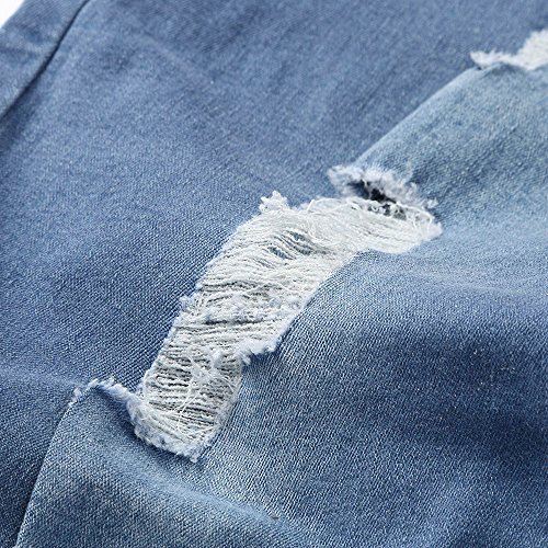 VPASS Pantalones Vaqueros para Hombre,Pantalones Casuales Moda Jogging Jeans Rotos Trend Largo Pantalones Pants Skinny Pantalon Fitness Jeans Largos Pantalones Ropa de Hombre