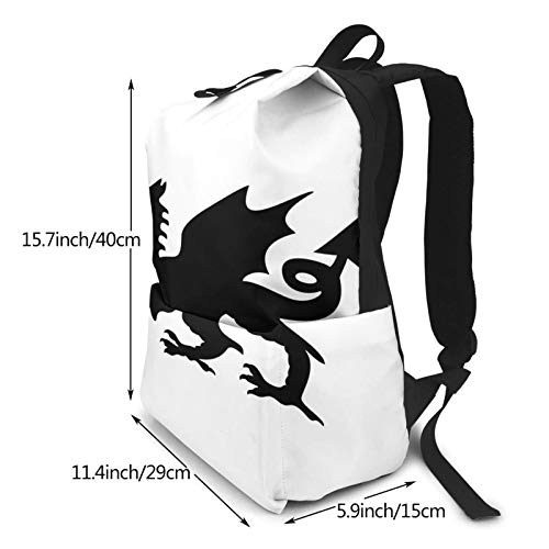 Wales - Mochila de dragón galés para portátil con mochila para mujeres y hombres