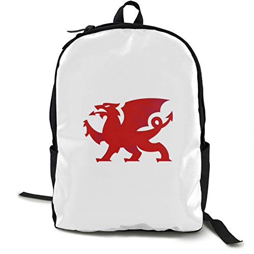 Wales - Mochila de dragón galés para portátil con mochila para mujeres y hombres