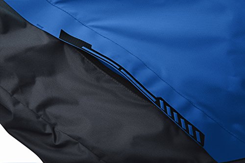 Wantdo Chaqueta Forro de Vellón Grueso Suave Parka Nieve Calefacción Invierno Abrigo Ligero Entretiempo Chaqueta para Acampar Senderismo para Hombre Azul Small