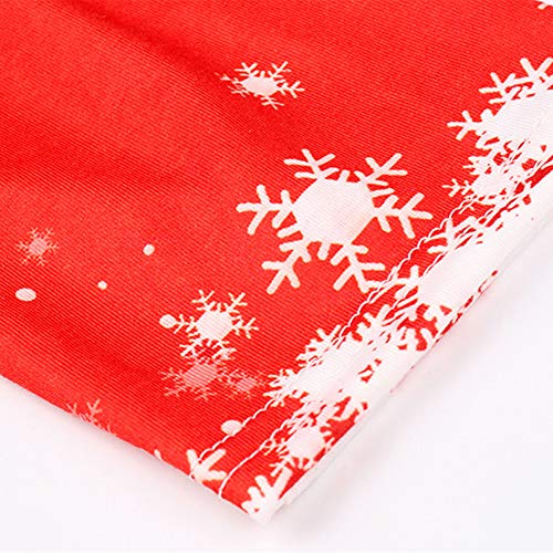 weishenghulian Vestido De Navidad para Mujer Fiesta De Navidad con Estampado De Navidad Vestido Largo Y Largo De Navidad Feo Adecuado para Fiestas De Halloween