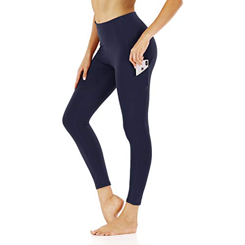 WOWENY Pantalón Deportivo de Mujer Cintura Alta Leggings Mallas para Running Training Fitness Estiramiento Yoga y Pilates