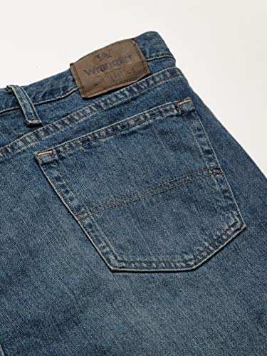 Wrangler Authentics Men's Big & Tall Classic Relaxed Fit Five-Pocket Jean Short, Maritime, 48