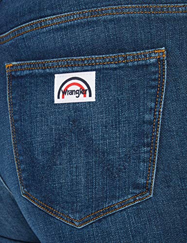 Wrangler Flare Jeans, Azul Sombra, 30W x 32L para Mujer