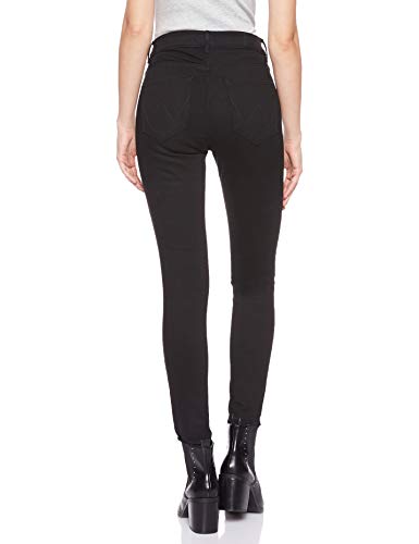 Wrangler High Rise Skinny Pantalones, Negro (Rinsewash 023), 28W / 32L para Mujer