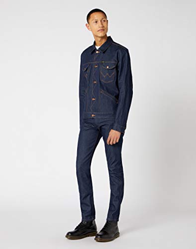 Wrangler Icons Chaqueta vaquera, Azul (NEW 301), Small para Hombre