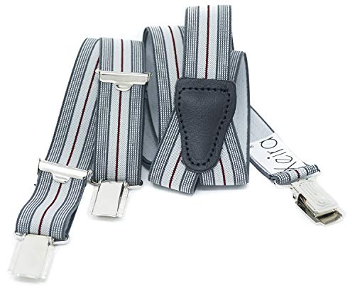 Xeira Tirantes para hombre y mujer de 25mm de ancho con 3 fuertes clips