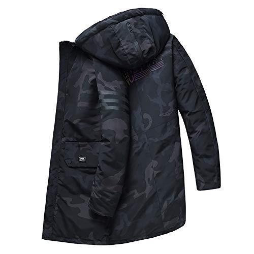 XUEXIU Talla Grande Chaqueta De Cuero Acolchada De Algodón para Hombre Parka Homme Hombres Invierno Juvenil Largo Chaqueta De Moda Patrón De Ropa (Color : 27 Camouflages, Size : 8XL)