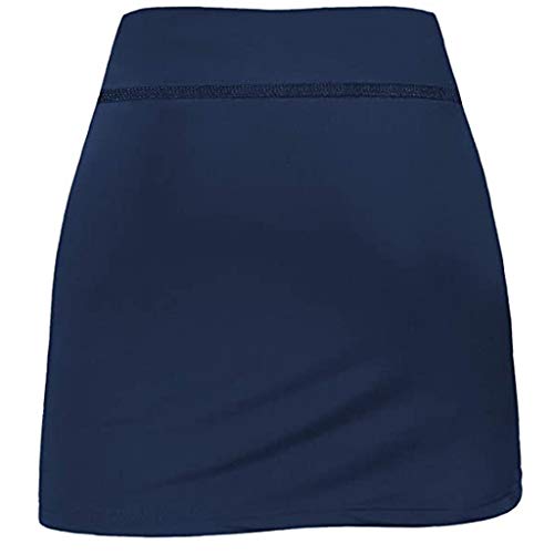 YANFANG Faldas de Tenis para Mujer Pantalones Cortos Interiores de Yoga para Correr Pantalones Deportivos elásticos con Bolsillos de Golf, cullote,de Color sólido