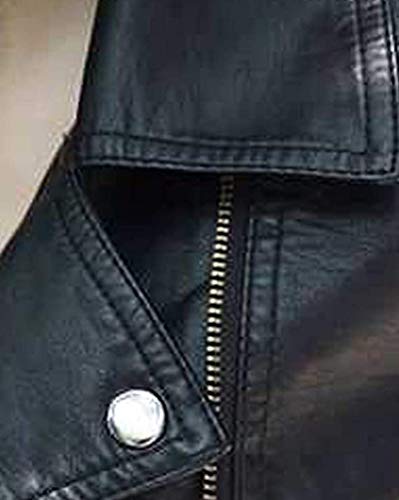 Yesgirl Moda Riverdale PU Chaquetas De Cuero Mujeres Southside Serpents Moto Biker Abrigo Cosplay Casual M Negro Large