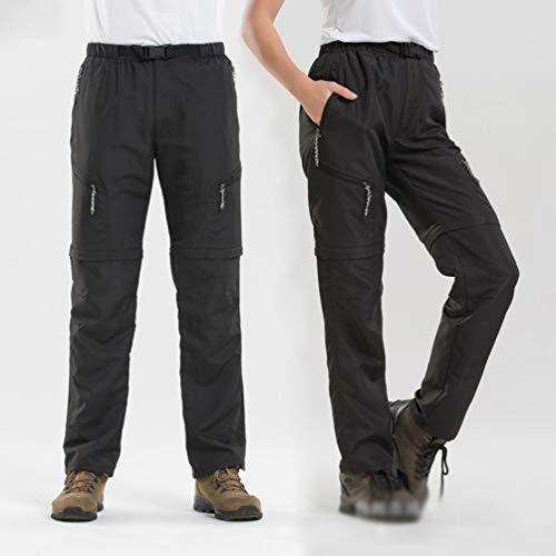 YiLianDaD Pantalones y Pantalones Cortos Desmontables de Secado Rápido Unisex Trouser Transpirables Multifuncionales
