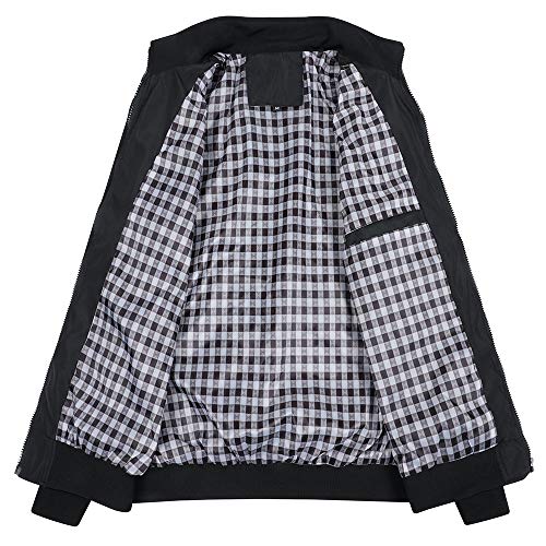 YOUTHUP Chaqueta de Hombre Regular Fit Casual Ropa Deportiva Chaquetas Ligeras