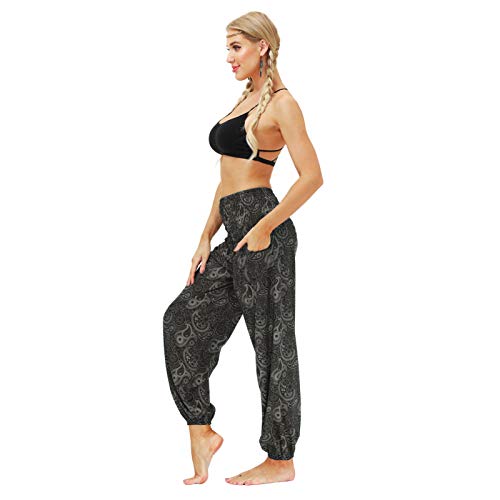 YpingLonk Pantalones de Yoga para Mujer, Pantalones Bombachos Holgados Holgados Informales Suaves a la Moda