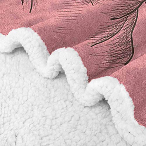 YUAZHOQI Manta para perro, niña Chihuahua, dibujo ilustración con cita de gafas, cintas para cachorro, manta para cama de 60 pulgadas x 80 pulgadas, rosa pálido, verde militar