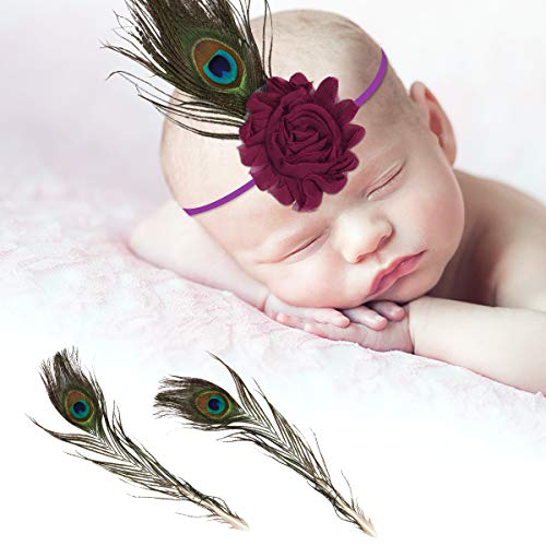 Yuehuam Accesorios de Fotografía para Recién Nacidos Disfraz Infantil Bebé Niñas Princesa Falda Y Linda Diadema Trajes Regalo Infantil Pluma Ángel ala Ropa (3~4 Meses)