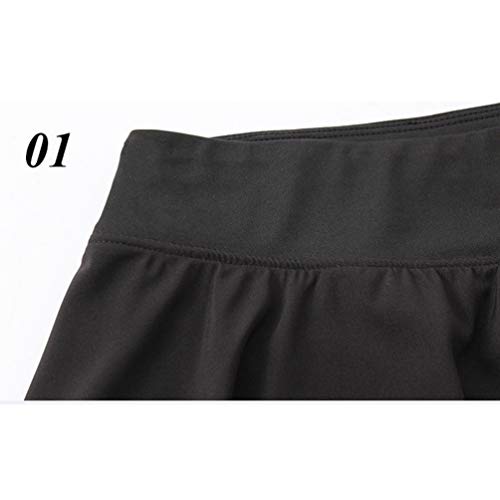 Yujeet Falda Deportivas de Tenis para Mujer Falda de Golf Minifalda Elástica Plisada con Interior Shorts