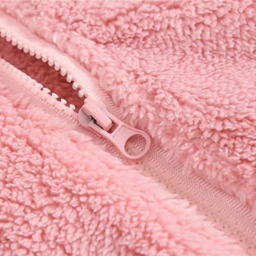 YWLINK Abrigo Bebe NiñA BebéS ReciéN Nacidos Bebé NiñOs NiñA Sudadera con Capucha De Dibujos Animados Abrigo CáLido Chaqueta De OtoñO E Invierno Ropa De AlgodóN(Rosado,6-12 meses/80)