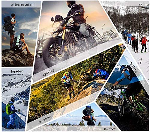 YYSDH Hombres Cuatro Estaciones Extra Grande Chaqueta de Moto, Transpirable Cálido Impermeable Anti-caída Resistente con Armours CE, Camuflaje Negro Verde