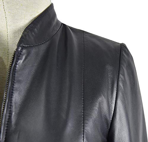 Zerimar Chaqueta Mujer | Cazadora Mujer Piel de Cordero Natural Premium | Cazadora Mujer | Cazadora Cuero | Chaqueta Cuero | Cazadora Piel