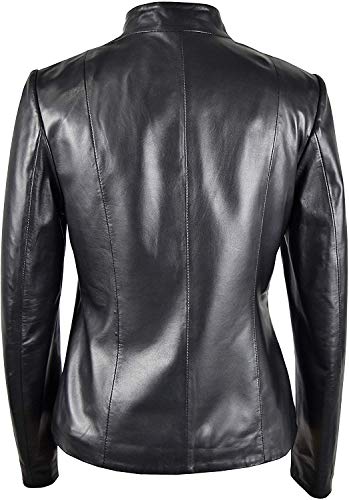 Zerimar Chaqueta Mujer | Cazadora Mujer Piel de Cordero Natural Premium | Cazadora Mujer | Cazadora Cuero | Chaqueta Cuero | Cazadora Piel