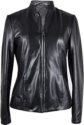 Zerimar Chaqueta Mujer | Cazadora Mujer Piel de Cordero Natural Premium | Cazadora Mujer | Cazadora Cuero | Chaqueta Cuero | Cazadora Piel