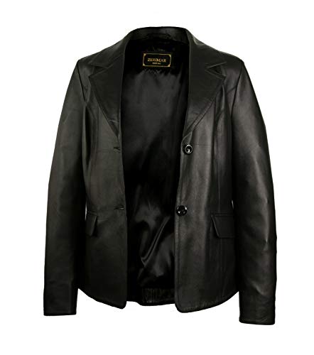 Zerimar Chaqueta Mujer Piel | Cazadora Mujer | Chaqueta Americana Mujer Cuero | Cazadora Cuero | Americana Cazadora Cuero Mujer | Chaqueta Elegante Mujer