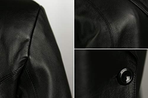 Zerimar Chaqueta Mujer Piel | Cazadora Mujer | Chaqueta Americana Mujer Cuero | Cazadora Cuero | Americana Cazadora Cuero Mujer | Chaqueta Elegante Mujer