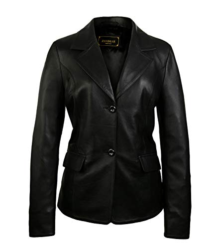 Zerimar Chaqueta Mujer Piel | Cazadora Mujer | Chaqueta Americana Mujer Cuero | Cazadora Cuero | Americana Cazadora Cuero Mujer | Chaqueta Elegante Mujer