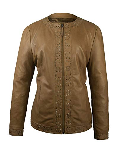 Zerimar Chaqueta Mujer Tallas Extragrandes | Chaqueta Cuero Mujer | Cazadora Mujer | Chaqueta Elegante Mujer | Chaqueta Piel Casual | Cazadora Casual Mujer | Chaqueta Mujer de Piel