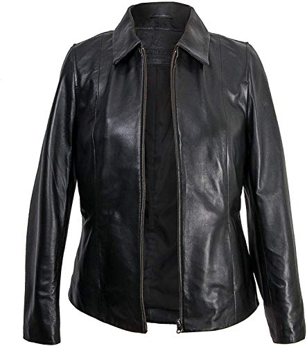 Zerimar Chaqueta Mujer Tallas Grandes | Chaqueta Cuero Mujer | Cazadora Mujer | Chaqueta Elegante Mujer | Chaqueta Piel Casual | Cazadora Casual Mujer | Chaqueta Mujer de Piel