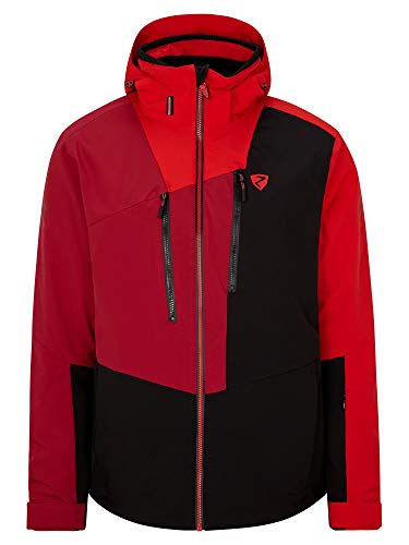 Ziener Chaqueta de esquí para hombre Tebulo / chaqueta de snowboard | transpirable e impermeable, Hombre, Chaqueta de esquí y snowboard, transpirable, resistente al agua., 204201, negro, 58