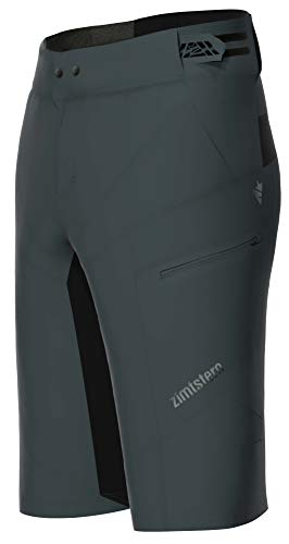 Zimtstern Trailstar EVO Short Me Pantalón Corto de montaña, Hombre, Pirate Black-Pirate, Medium