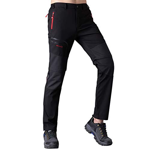 ZOEREA Pantalones Aire Libre de Hombre Convertible Pantalones Cortos Trekking Montaña Escalada Senderismo Secado Rápido Pantalón Funcionales