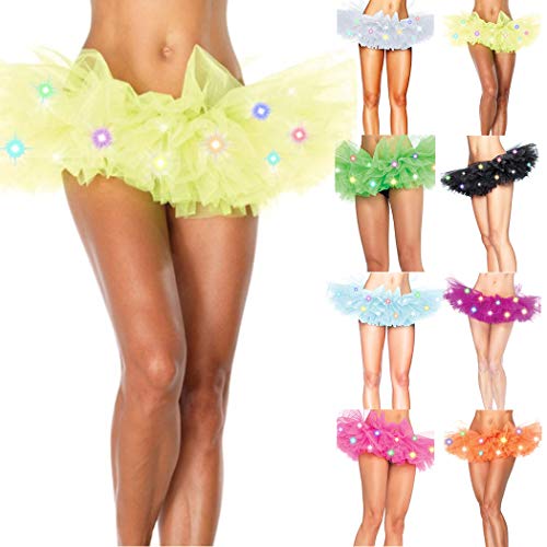 Zoylink Falda Led Falda Del Tutu Falda De Tul Creativa De Moda Para Fiesta