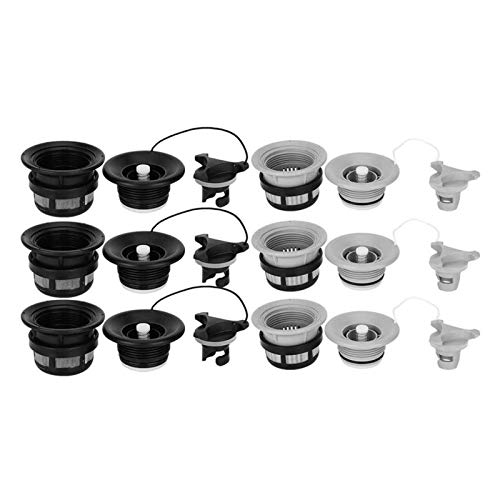 ZRNG 3pc Kayak Válvula de Aire con Malla de Filtro Barco Inflable Enchufe de Drenaje de Aire Vent Surfboard Valvlev Surf Surf Surf Board Válvula de Aire de Seguridad (Color : Black)