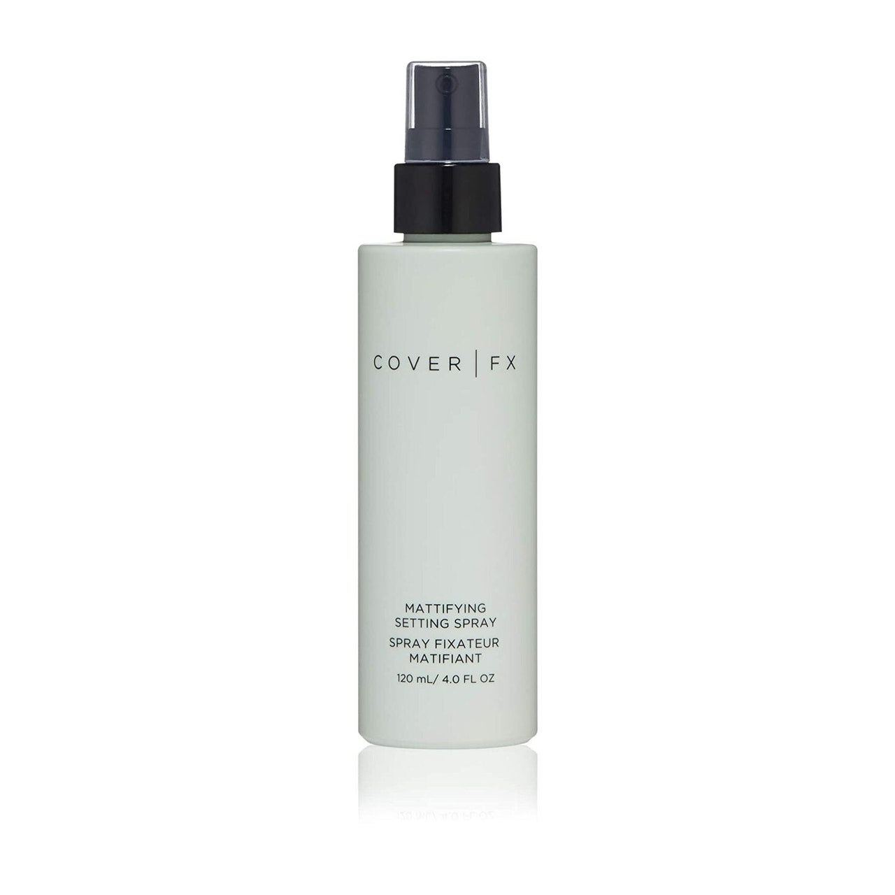 CoverFX Mattifying Setting Spray on white background 
