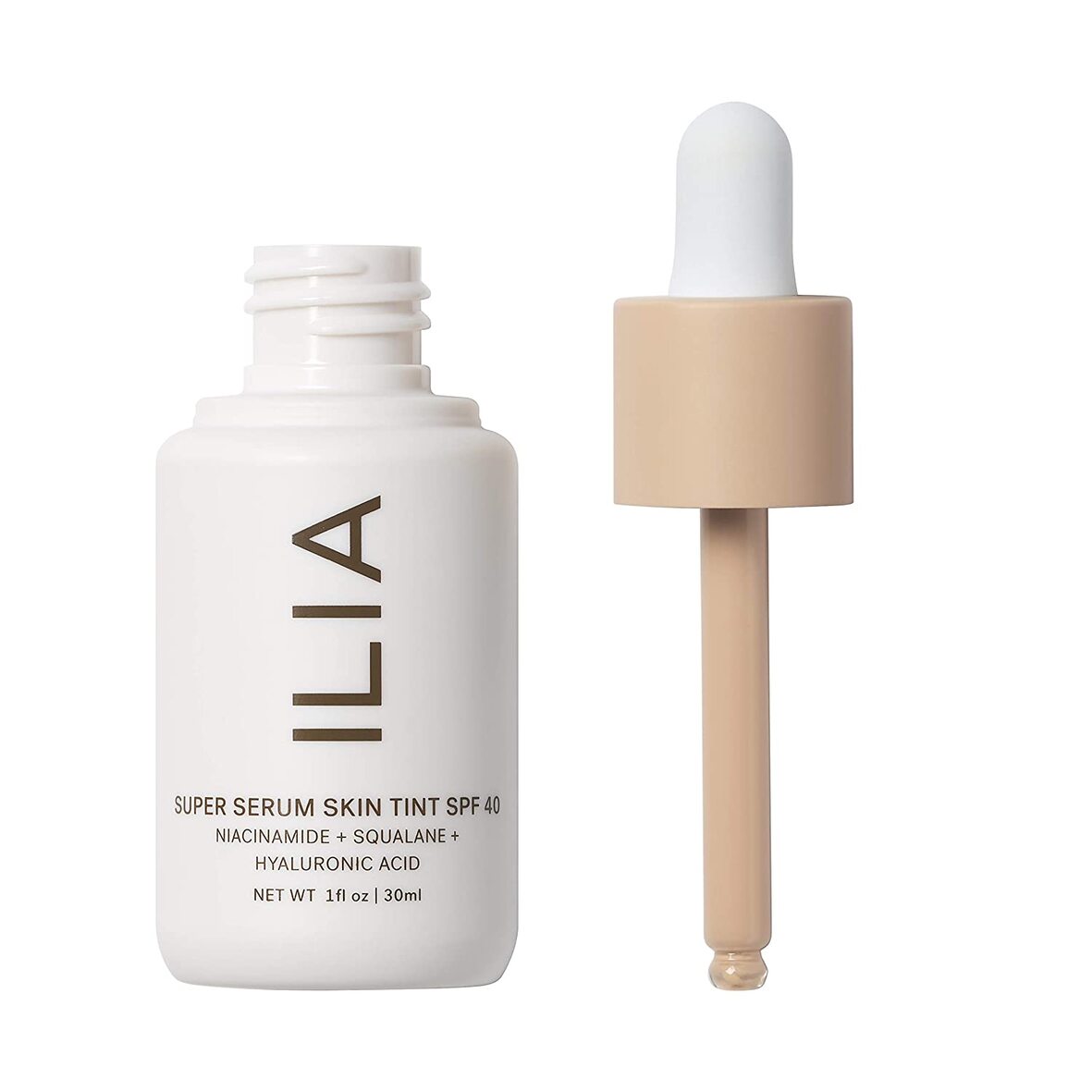 Ilia Super Serum Skin Tint on white background 
