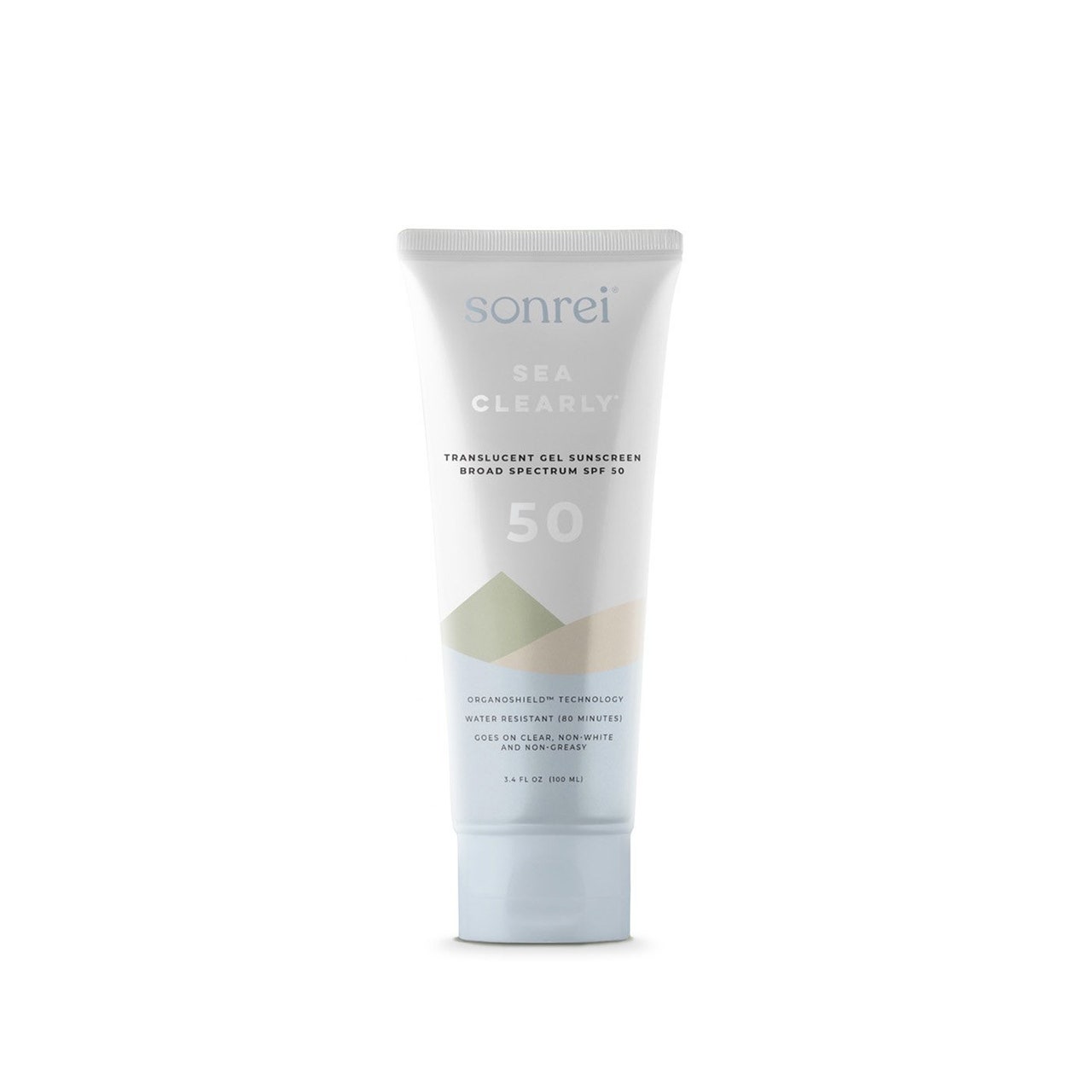 Sonrei Sea Clearly Sunscreen SPF 50 On White Background