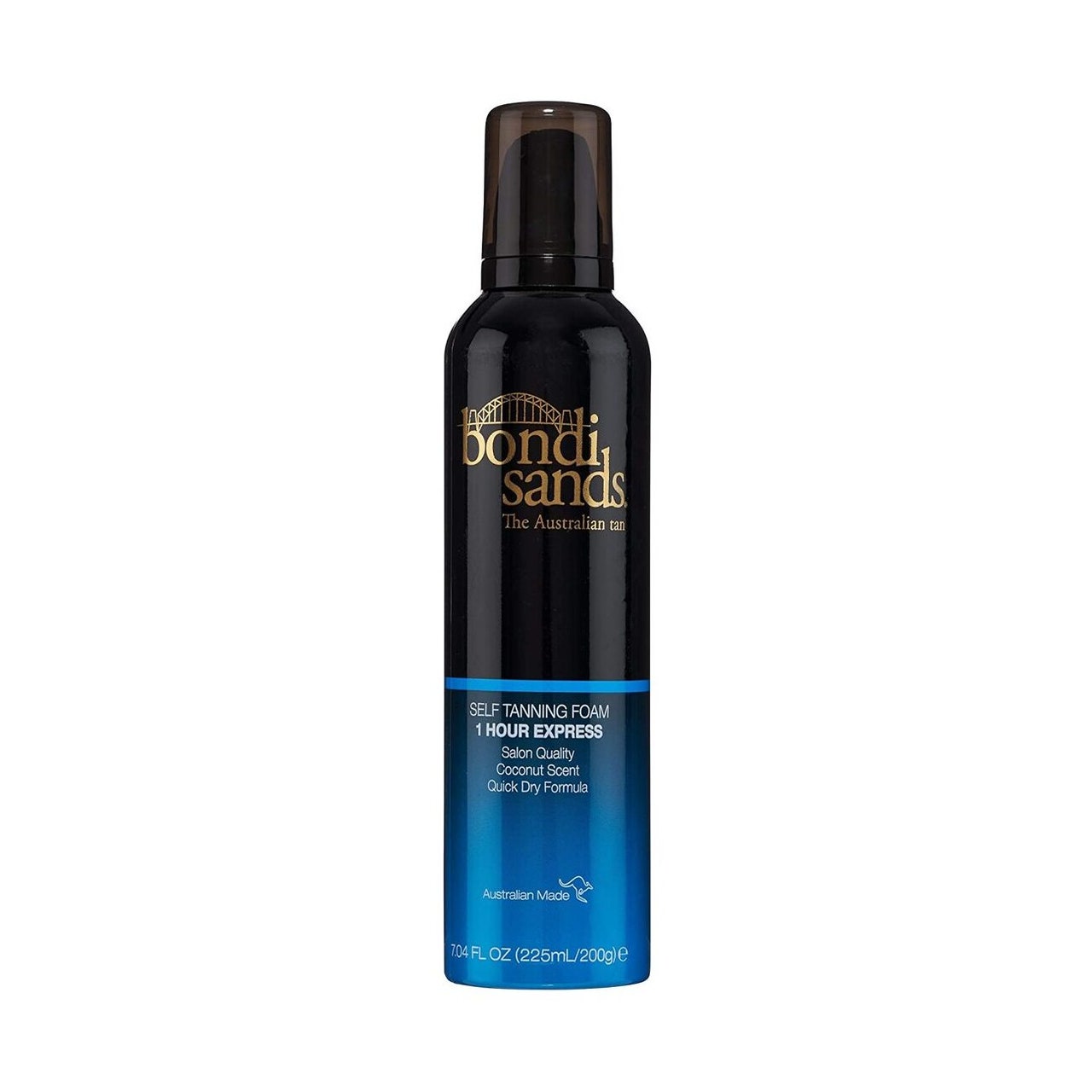 Bondi Sands 1 Hour Express Aero Aerated Self Tanning Foam on white background 