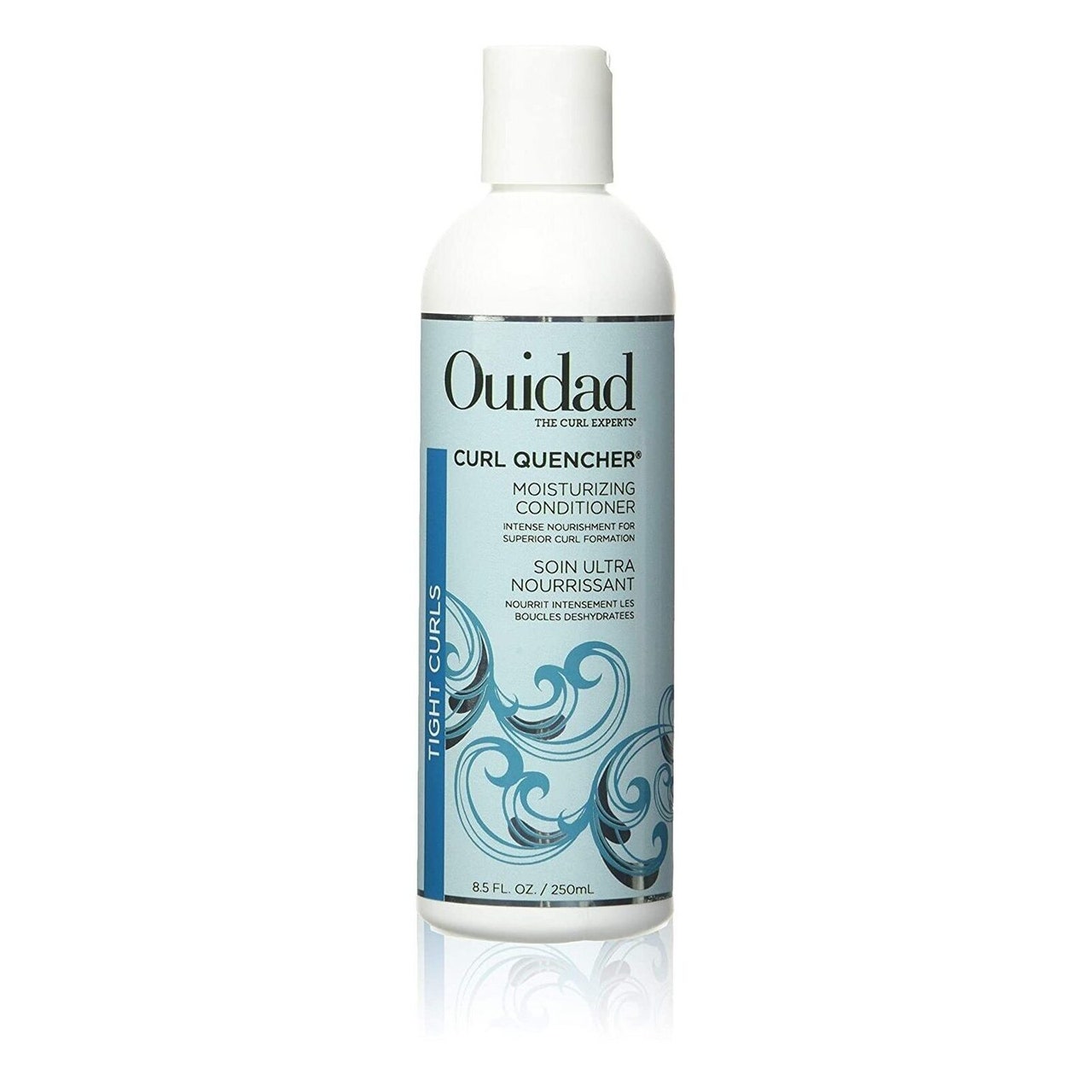 Ouidad Curl Quencher Moisturizing Conditioner on white background 