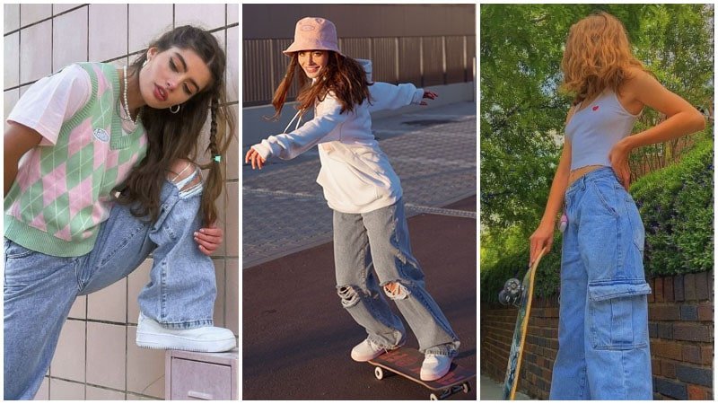 Estos conjuntos de patinadora para niña son geniales y despreocupados