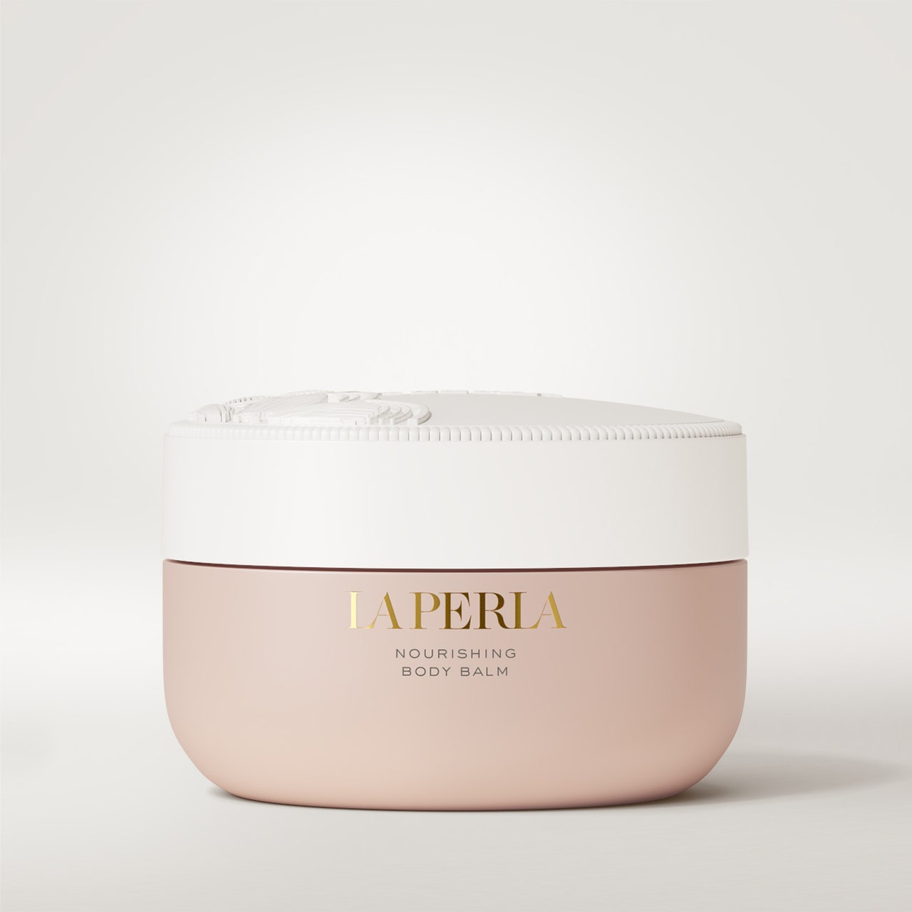 La Perla Beauty Nourishing Body Balm on gray background