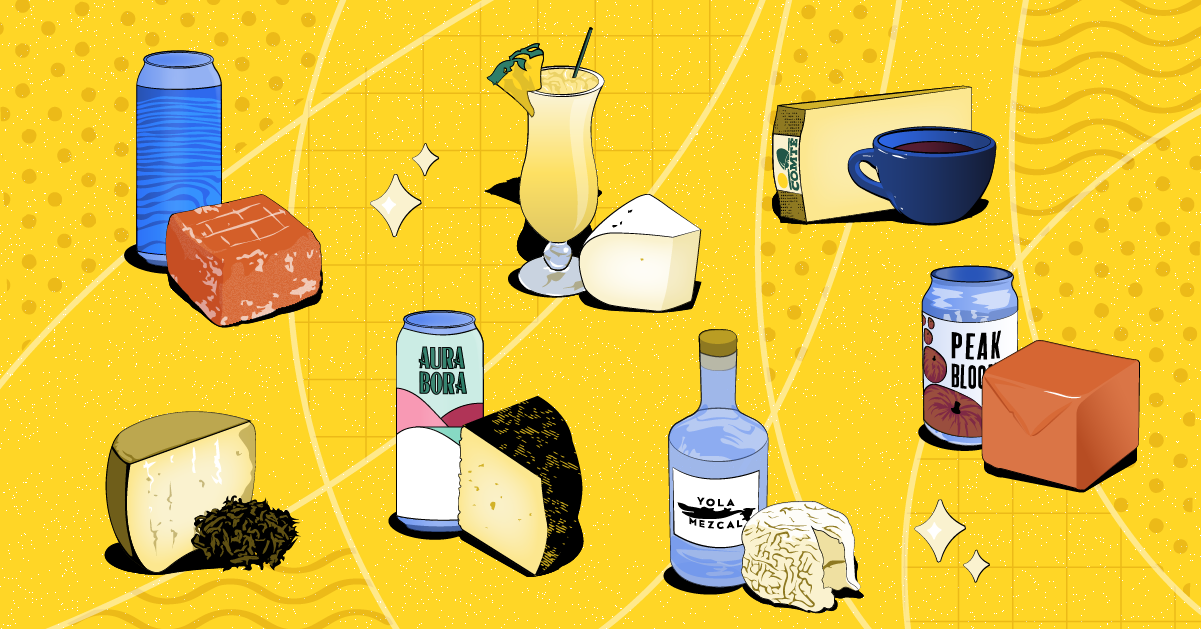 / bebidas para acompañar el queso