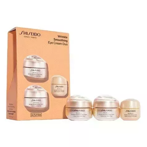 Shiseido Benefiance Eye Cream Set on white background