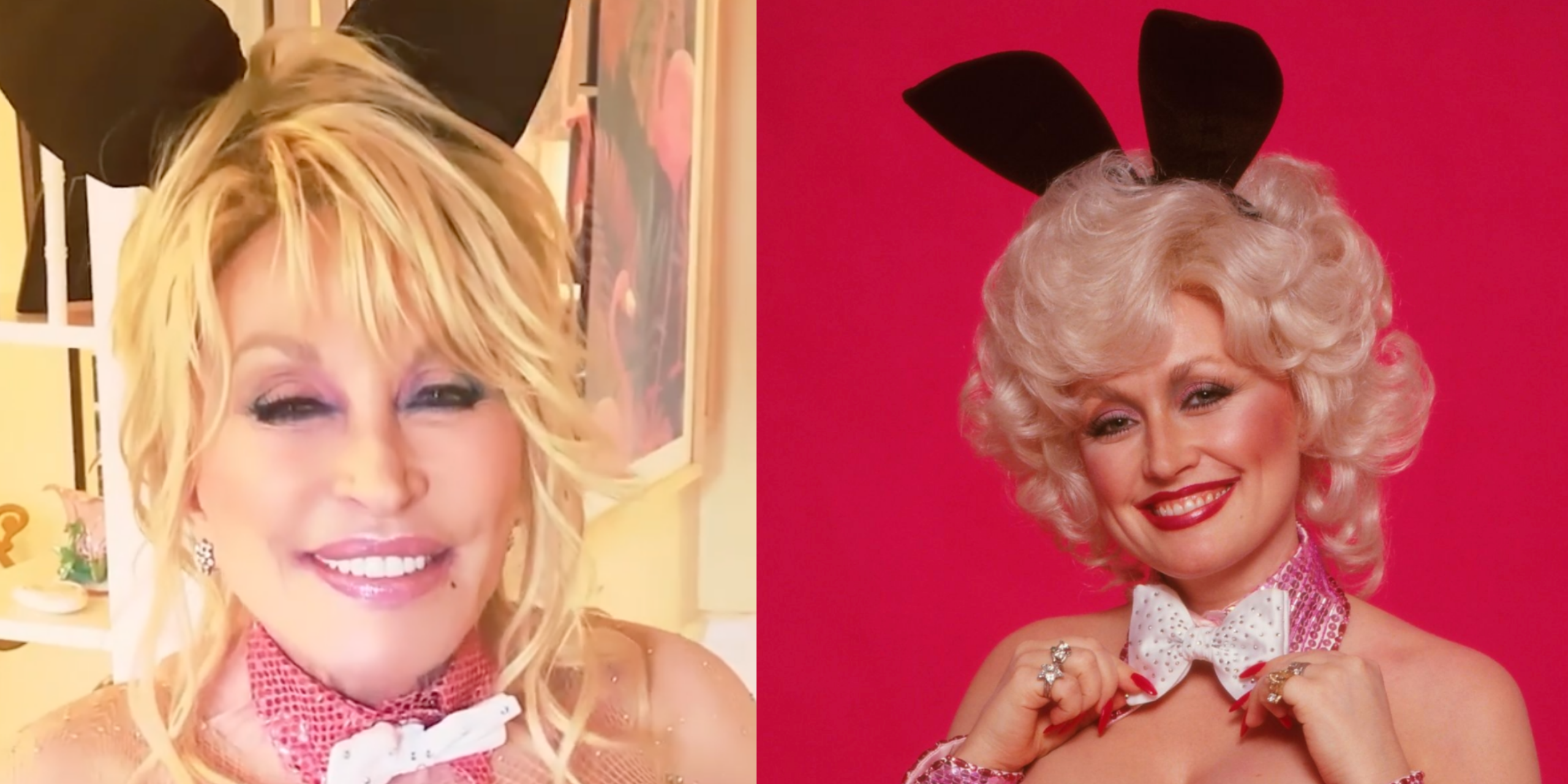 Dolly Parton recrea su portada de Playboy de 1978 para el cumpleaños de su marido Carl Dean